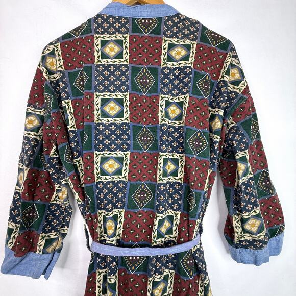 Vintage Arizona Jean Company Patchwork Cotton Robe - Picture 9 of 9